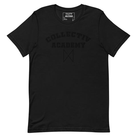 COLLECTIV Academy Collegiate 2 Black Logo T-shirt 2023